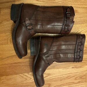FRYE American flag boot